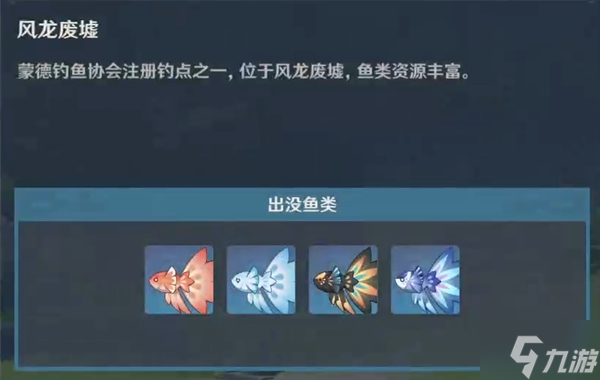 原神2.6全垂钓点汇总 钓鱼区域大全