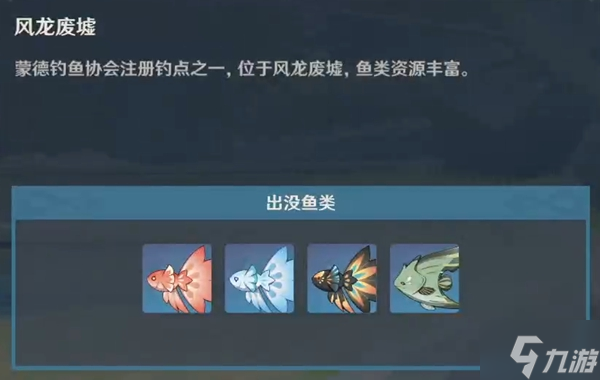 原神2.6全垂钓点汇总 钓鱼区域大全