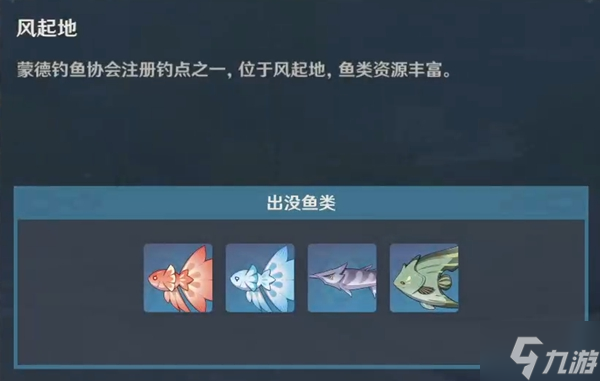 原神2.6全垂钓点汇总 钓鱼区域大全