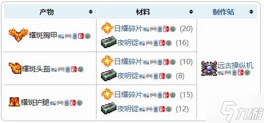 泰拉瑞亚耀斑盔甲获取方法介绍