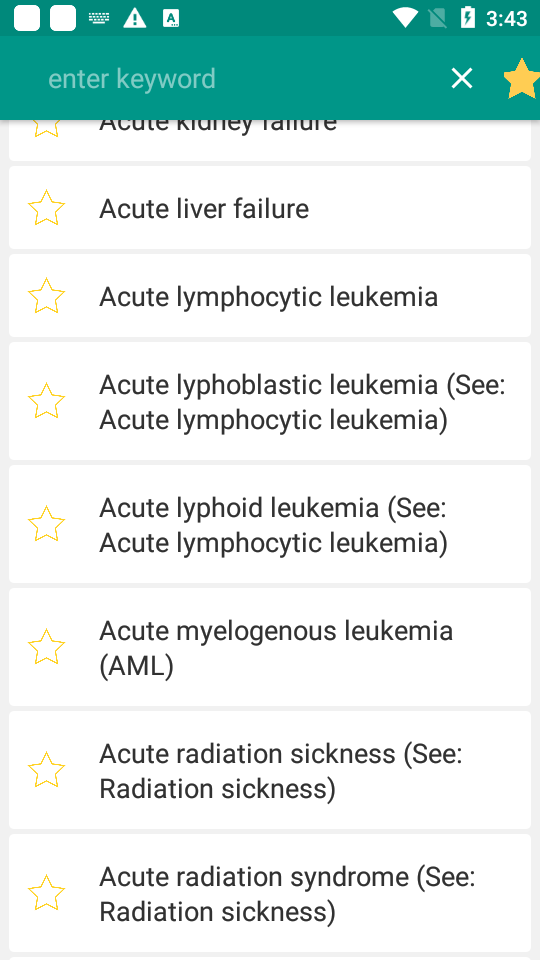 疾病词典最新版(diseases dictionary)