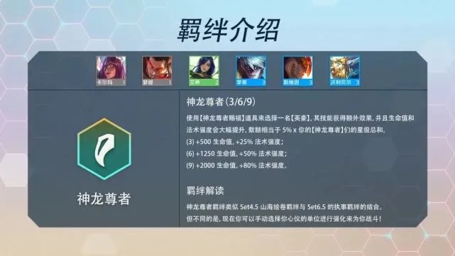 云顶之弈s7羁绊图表最新一览