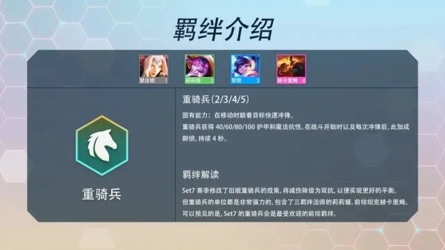 云顶之弈s7羁绊图表最新一览