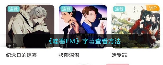 《哇塞FM》字幕查看方法
