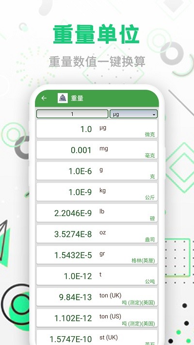 智能单位换算app