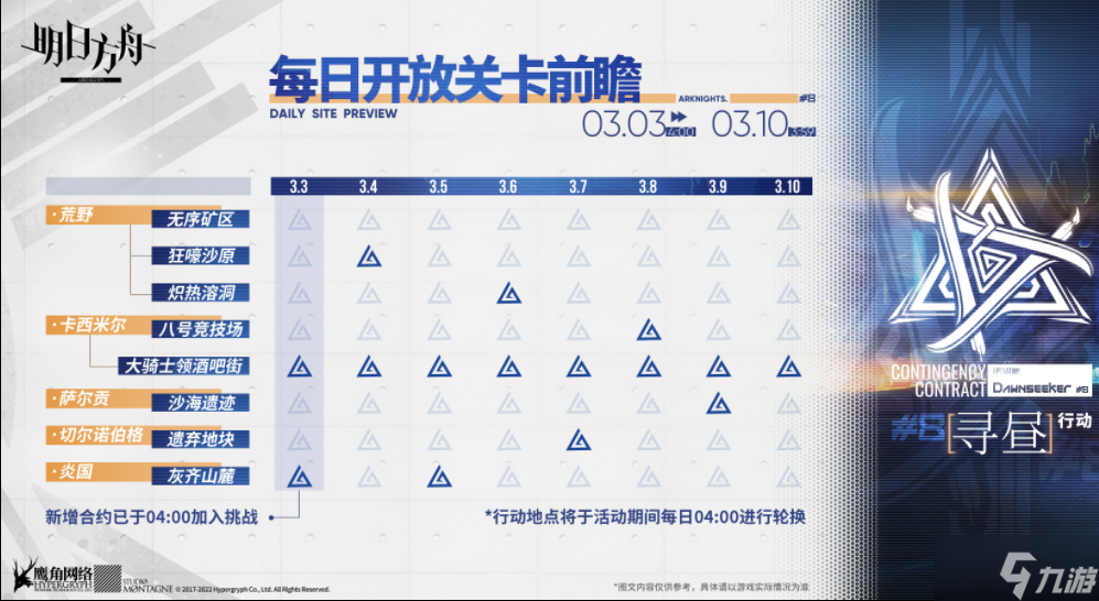 《明日方舟》渊默行动每日关卡前瞻