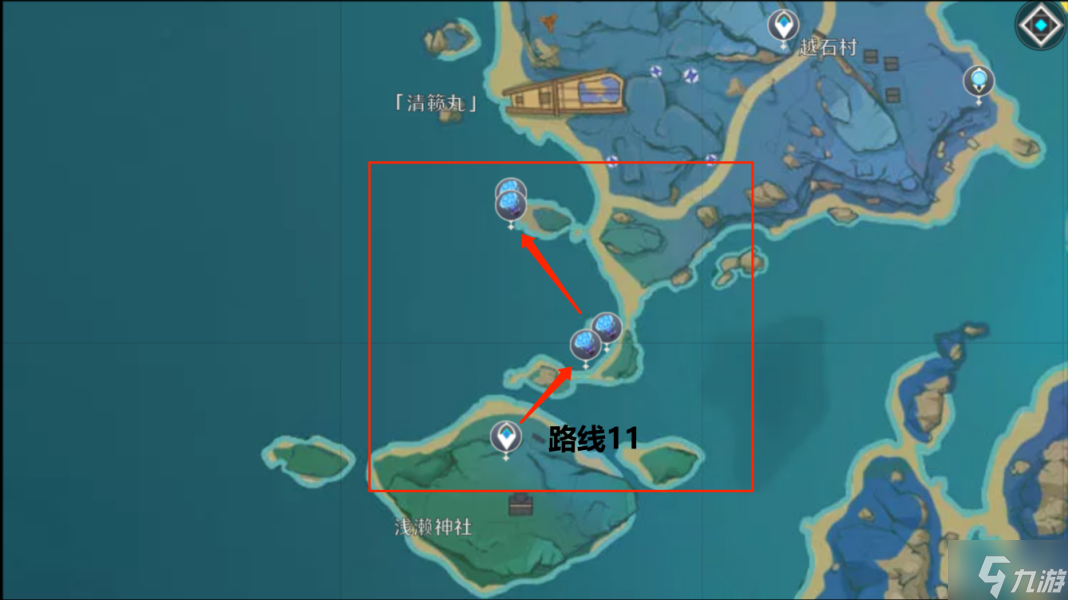 原神海灵芝采集路线图分享 稻妻海灵芝位置大全