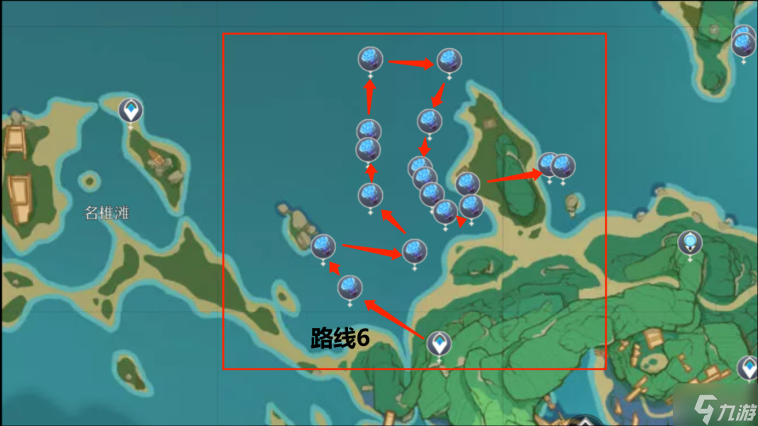 原神海灵芝分布图大全 采集点及路线汇总