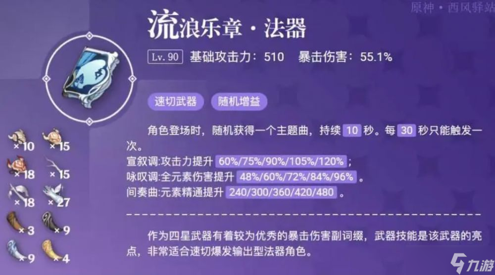 原神鹿野院平藏的武器如何选择-武器优先级一览