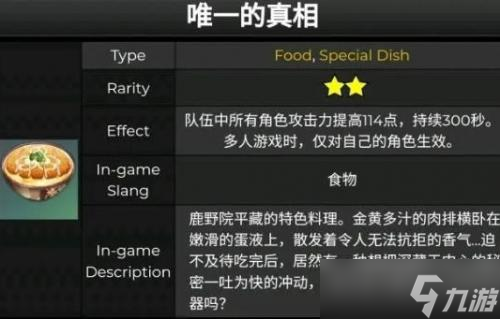 原神2.8鹿野院平藏特殊料理唯一的真相制作方法