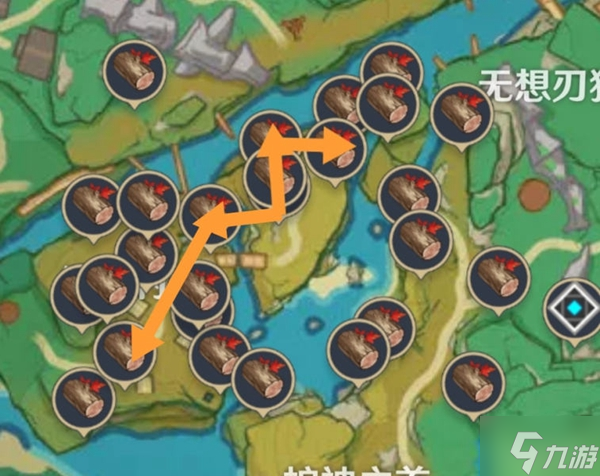 原神2.8快速伐木路线推荐
