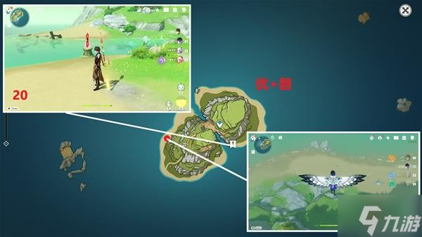 《原神》V2.8海岛地图布丁岛全宝箱收集攻略