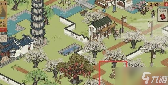 江南百景图七狸山塘玩具摊在哪刷新