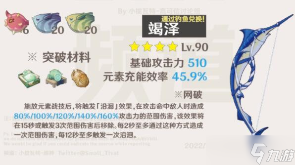 原神咸鱼弓需要什么材料