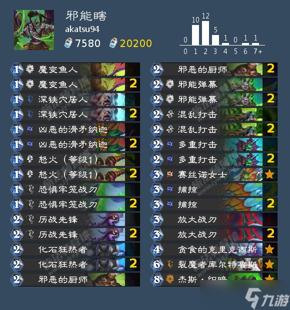 炉石传说邪能瞎卡组代码最新