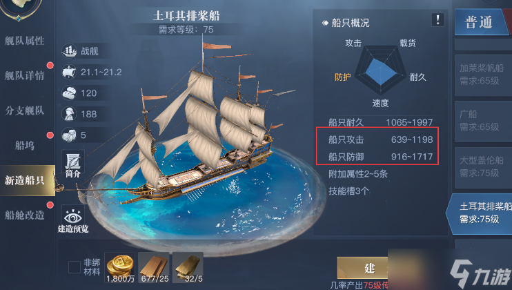 黎明之海有哪些类型的船