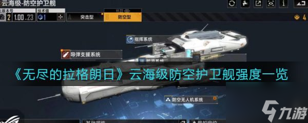 无尽的拉格朗日云海级防空护卫舰强度一览 具体介绍