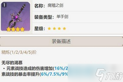 原神班尼特武器选择四星的好不好 四星武器属性介绍