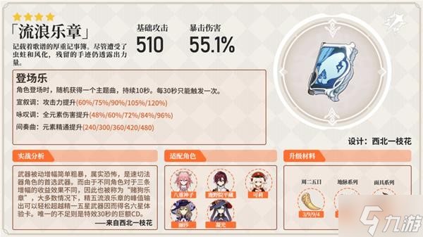 《原神》鹿野院平藏武器与圣遗物选择思路 鹿野院平藏圣遗物词条推荐