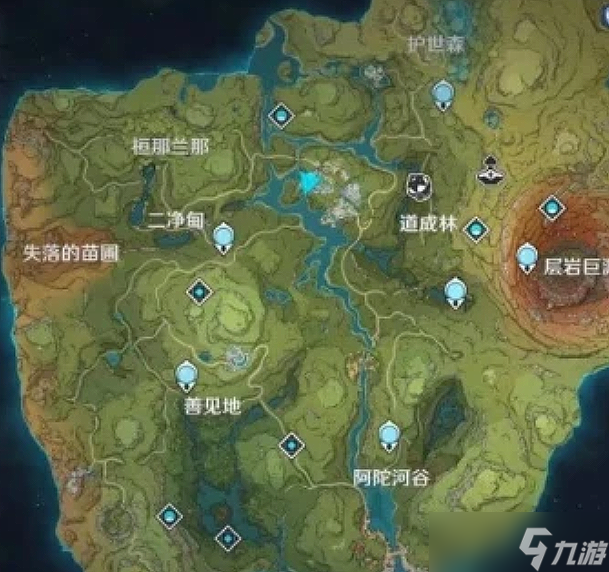 原神地图全貌七国