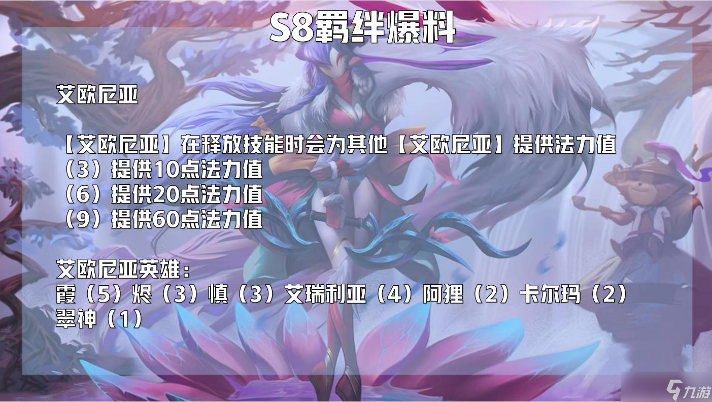 云顶之弈s8赛季有什么羁绊_s8赛季羁绊预测