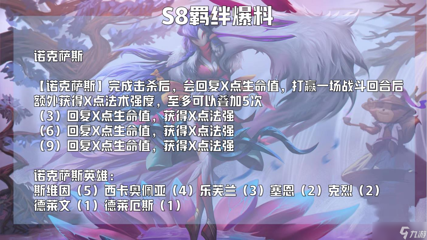 云顶之弈s8赛季有什么羁绊_s8赛季羁绊预测