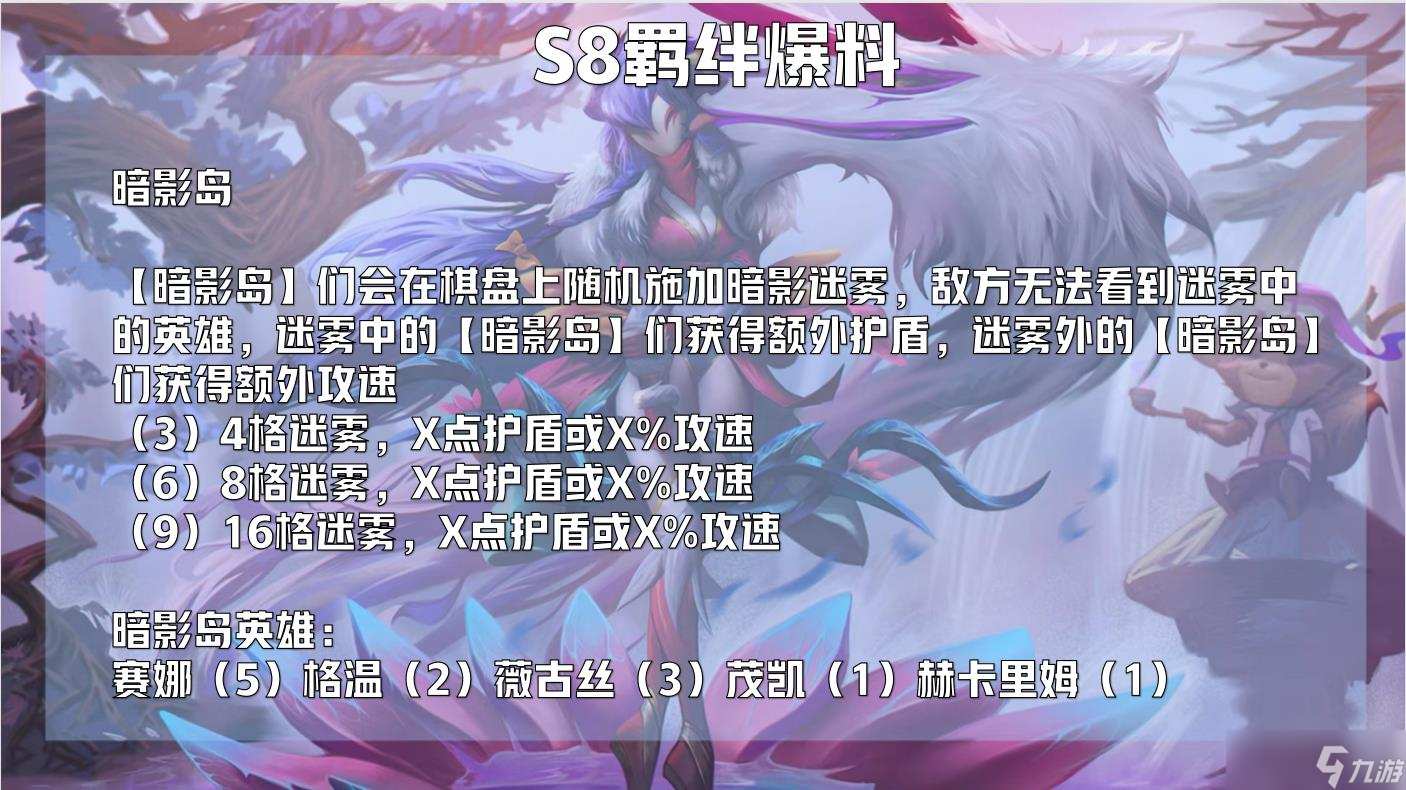 云顶之弈s8赛季有什么羁绊_s8赛季羁绊预测