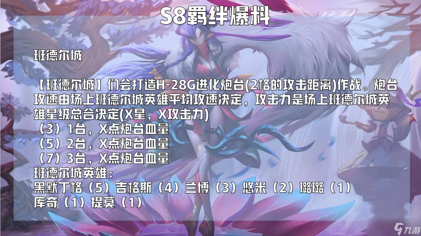 云顶之弈s8赛季有什么羁绊_s8赛季羁绊预测