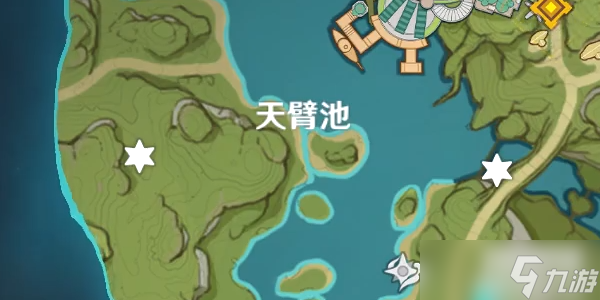 原神3.0版本天臂池草神瞳位置