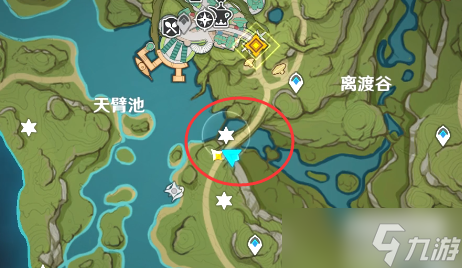 原神3.0版本天臂池草神瞳位置