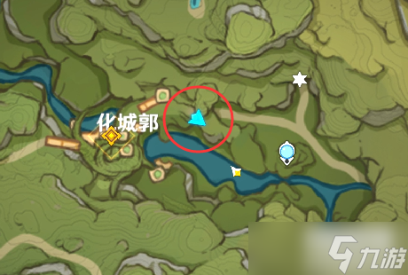 原神3.0版本化城郭草神瞳位置