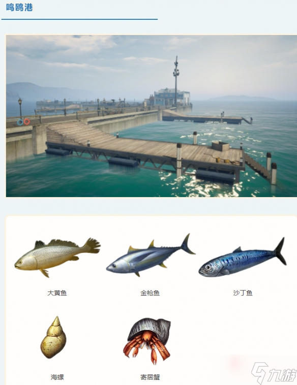 《明日之后》海域鱼种分布一览
