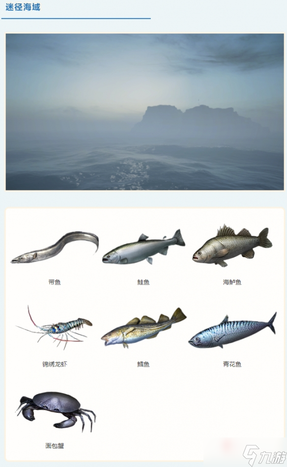 《明日之后》海域鱼种分布一览