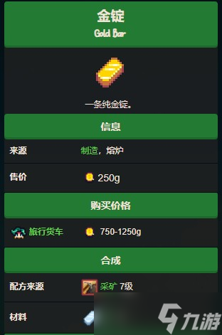 星露谷物语金锭怎样获得