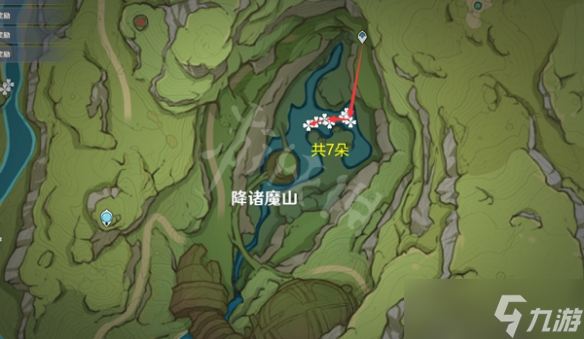 《原神》月莲采集路线图