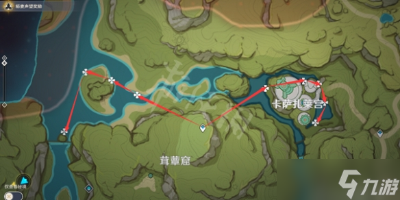 《原神》月莲采集路线图