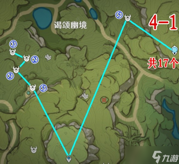 《原神》3.0版本须弥地区镀金旅团讨伐路线一览