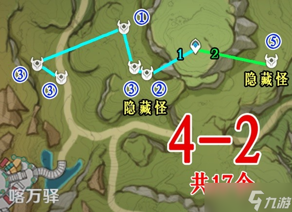 《原神》3.0版本须弥地区镀金旅团讨伐路线一览