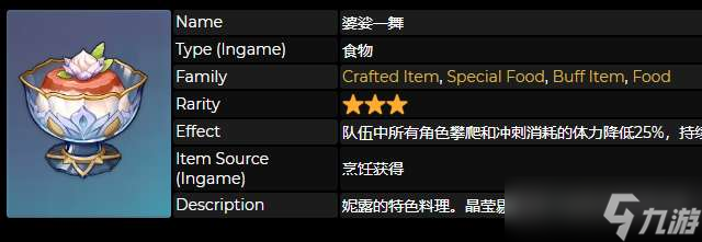 《原神》婆娑一舞食谱获得方法