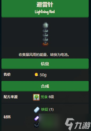 星露谷物语避雷针怎么获得