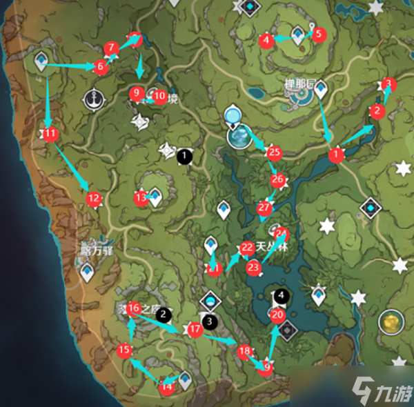 《原神》善见地草神瞳位置介绍