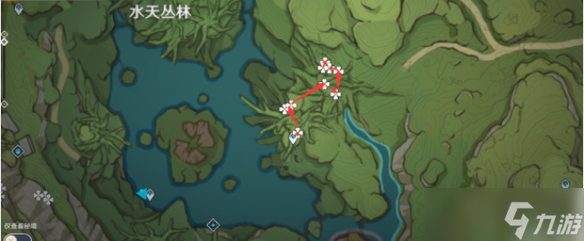 原神树王圣体菇采集路线