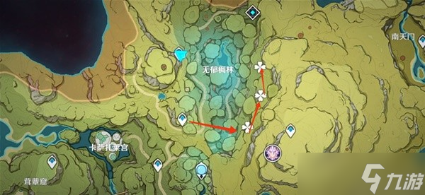 《原神》3.0须弥特产劫波莲采集路线分享