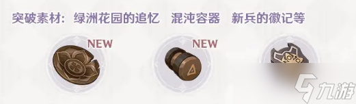 原神贯月矢突破材料一览