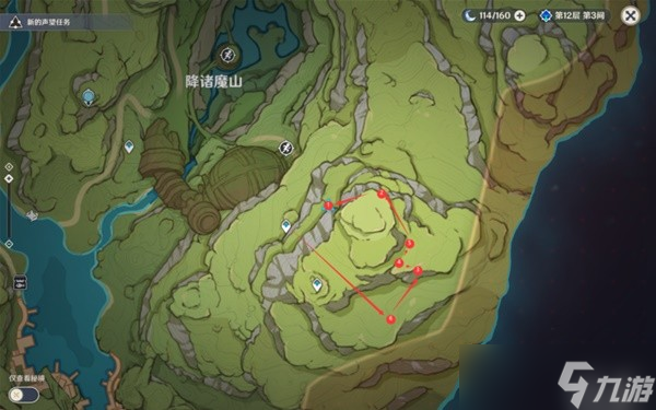 《原神》树王圣体菇快速采集线路参考