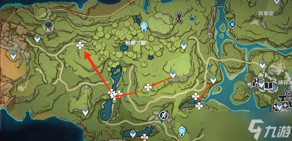 原神3.0须弥特产劫波莲采集路线