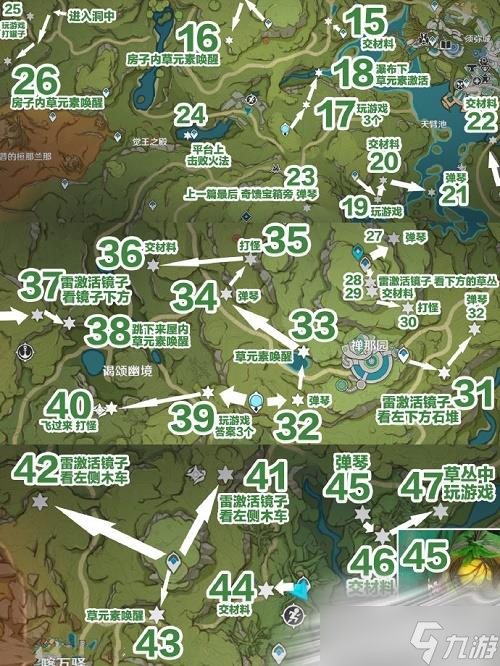 《原神》帮助76个兰那罗位置大全