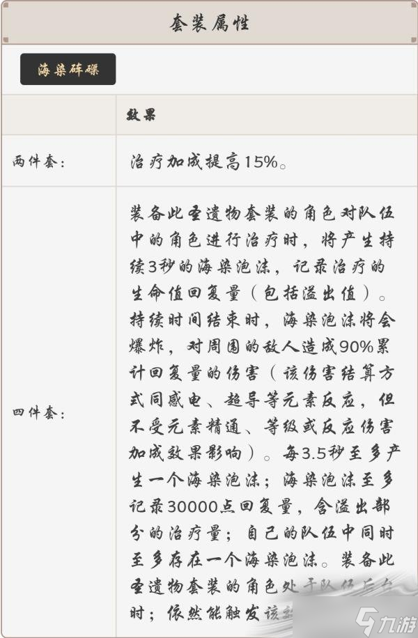 《原神》3.0珊瑚宫心海圣遗物推荐