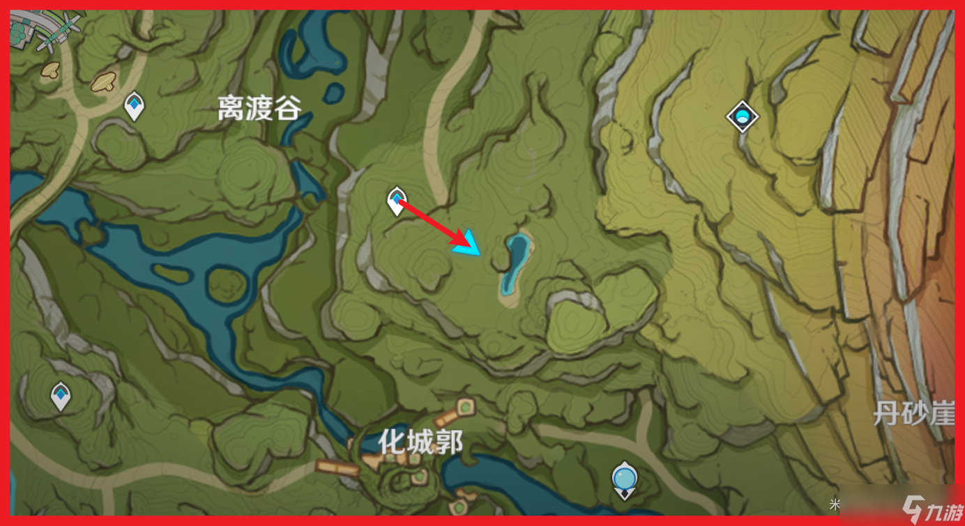 原神在森林中寻找苗圃