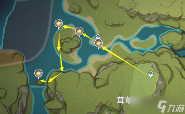 《原神》月莲快速收集线路推荐